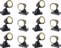Merkloos / Sans marque Decoris Kerstdorp verlichting - spotjes - 12x - LED