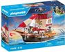 PLAYMOBIL Bateau pirate, set de jeu avec pirates, incluant figurines et canons, convient aux enfants à partir de 4 ans
