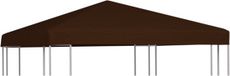 vidaXL Prieeldak 310 g/m² 3x3 m bruin