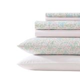 Laura Ashley - Lakenset, superzachte beddengoedset met extra hoog, inclusief bijpassende bonuskussenslopen, bloemen woondecoratie (Jaynie Pink, King)