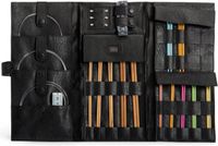Muud Lucy. Handgemaakt leren etui voor breinaalden 30x43x15cm zwart