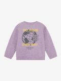 Daily 7 jongens oversized sweater paars backprint organisch 128