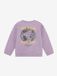 Daily 7 jongens oversized sweater paars backprint organisch 128