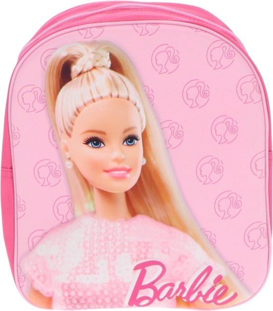 Barbie 3D Rugzak - Schooltas - Polyester - Roze - Rugzak kind