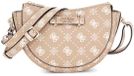 GUESS Silia Mini Convertible Shoulder Bag Biscotti Logo Taupe