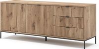 Vicco Eliza Lowboard – 150 x 60 cm met 3 laden, 2 deuren Viking Eik
