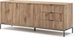 Vicco Eliza Lowboard – 150 x 60 cm met 3 laden, 2 deuren Viking Eik