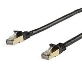 StarTech.com 7m CAT6a Ethernetkabel - 10Gb STP (F/FTP) Shielded Snagless 100W PoE LAN Internetkabel - 10Gbe Netwerk Patchkabel met Trekontlasting - Zwart