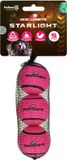 Dog Comets Starlight Tennisbal - Ø 5 cm - Roze (3 stuks)