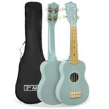 3rd Avenue Sopraanukelele Beginners 21 Inch 4 Nylon Snaren Met Gratis Uke-Tas - Pastelblauw - Gratis 1 Maand Online Lessen