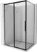 Mexen Rox cabine de douche porte coulissante gauche 115 x 90 cm, cadre noir