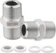 Shenzhen Haorui Industrial Technology Co., Ltd. 2x Doucheslang Verlengstuk Set met Dubbele Schroefkoppeling 1/2 inch - Inclusief Filtres et Joints