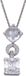 Orphelia Hanger + Ketting Clear Zirconium Octagon ZH-4536