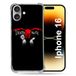 Cokitec Apple iPhone 16 Manga Death Note Zwart Versterkt Hoesje