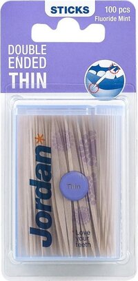 Jordan Tandenstokers Double Ended Thin 100 stuks