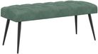 vidaXL Canapé avec boutons touffetés vert d'eau 110 x 40 x 46 cm Velours