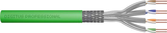 Digitus CAT8.2 sFTP kabel op rol 500 meter vaste kern koper Groen