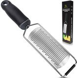 HI NATURE™ Premium Multi Rasp zester - Handrasp - Citroenrasp - Kaasrasp - Gemberrasp - Knoflookrasp | Roestvrij staal Zwart