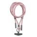 Miquelrius - USB-C naar USB-C oplaadkabel met lanyard 1,6 m, roze
