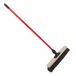 Buemag Arenga Houten straatbezem/buitenbezem Arenga 40 cm met metalen telescoopsteel rood 80 - 130 cm - Harde buitenbezems