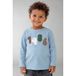 NAME IT MINI longsleeve met print - lichtblauw