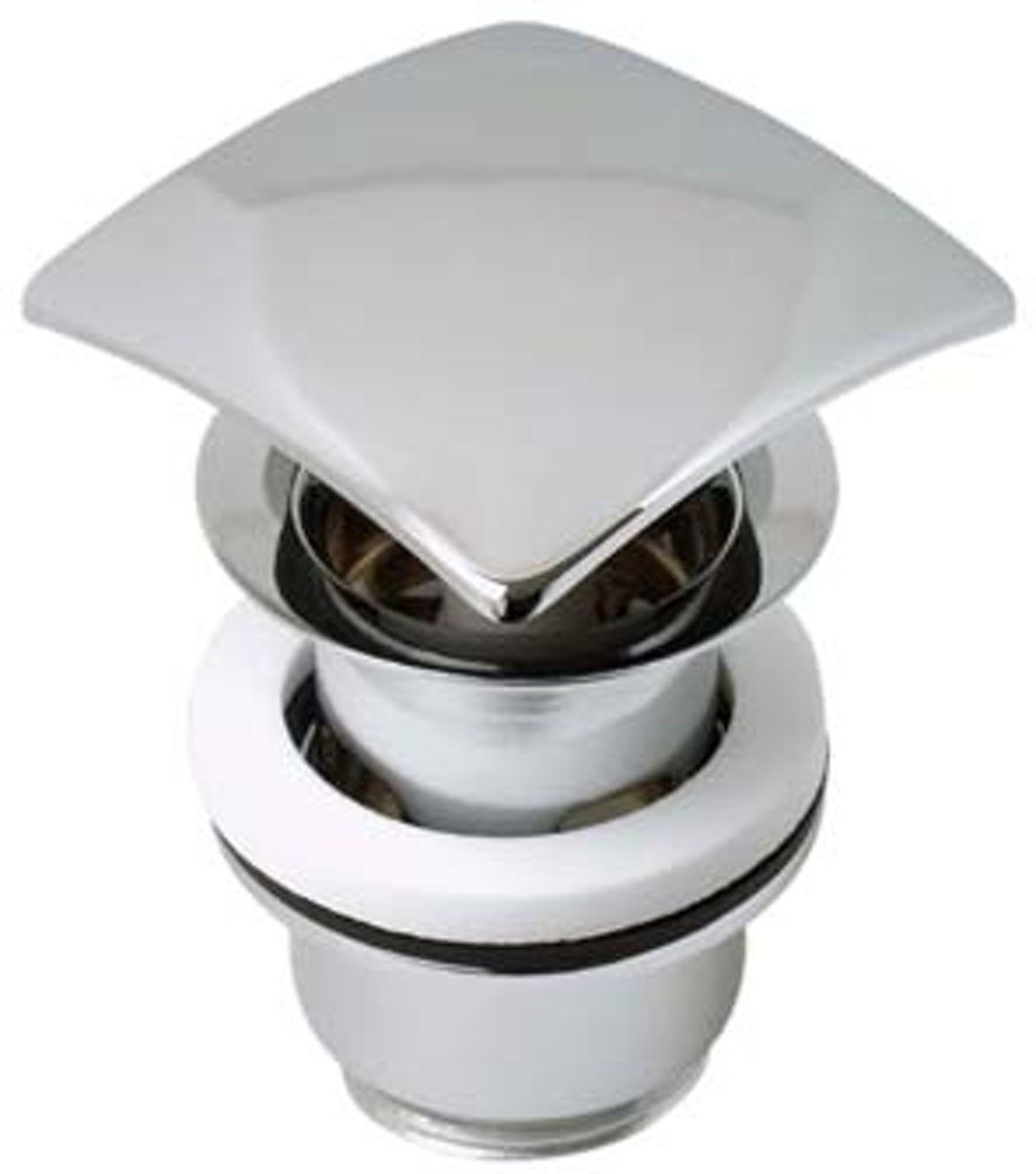 Plieger Afvoerplug Quickclac Vierkant Chroom - Design