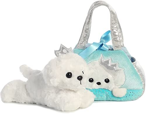 Aurora World Fancy Pals Pet Carrier, Peek-A-Boo Princess Puppy