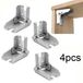 Navastore Charnière pliable autobloquante à 90 degrés pour pieds de table et de chaise, table basse pliante argentée, meubles