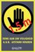 Gallery sticker | waarschuwing; houd 1 | 5 meter afstand | ft A5 | Nederlands