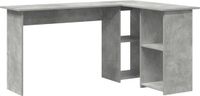 vidaXL Bureau Beton Grijs Bewerkt Hout