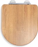 Toiletbril - WC bril - Badkamer Upgraden - Soft Close - D-vorm - Houtkleur