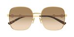 Gucci Lunettes de soleil femme Or Carré Jaune 58mm