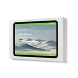 Tabdoq Premium Muurbeugel Voor Apple iPad 7/8/9 10,2-inch | Veilige Metalen Behuizing | iPad Tablethouder Portret & Landschap | Voor Smart Home & Zakelijk, wit