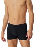 SCHIESSER Cotton Casuals boxer (1-pack) - heren shorts zwart met patroon