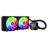 Silverstone PF240-ARGB Alles-in-één vloeistofkoeler 12 cm Zwart