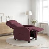 vidaXL Relaxstoel Paars Stof