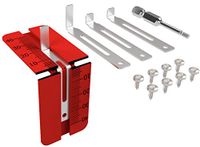 Windhager Insectenwerende ophangveren, ophanghoeken, montage voor insectenbescherming, spanraam, montagebeugel, frame - hoek, 5-35 mm individueel aanpasbaar, 03651, zilver