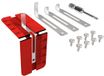 Windhager Insectenwerende ophangveren, ophanghoeken, montage voor insectenbescherming, spanraam, montagebeugel, frame - hoek, 5-35 mm individueel aanpasbaar, 03651, zilver