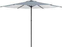 vidaXL Tuinparasol Rechthoekig 3 x 3 m Polyester Blauw en Wit
