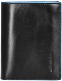 Piquadro Blue Square Herenportemonnee 10cc 12 cm RFID (zwart)