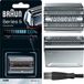Braun Scheerkop blok 52S, Serie 5, zilver, vervangingsonderdeel, scheerapparaat set