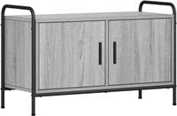 vidaXL Tv-meubel 79,5 x 33 x 50 cm Grijs Sonoma Bewerkt hout