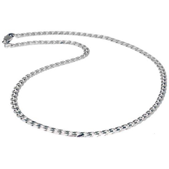 LGT JWLS Stalen heren ketting Gourmet schakel 5mm - 55cm
