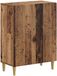 vidaXL - Badkamer - Opbergkast - ARNHEM - Oud - hout - 59,5 x 31 x 80 cm