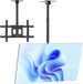 Panda Support plafond 32-80 pouces - Charge max 68-2 kg - Support TV pivotant et inclinable pour télévision - VESA 100x100-600x400