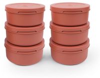 Teigbox Teigbehälter Pizzateigbox - Set mit 6 Stück - 250 g - Hermétique - Empilable - Sans BPA