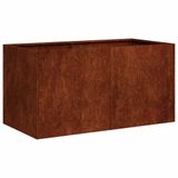 VidaXL Plantenbak Staal Roestkleur 80x40x40 cm