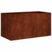 VidaXL Plantenbak Staal Roestkleur 80x40x40 cm
