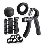 Amazon Basics Gripkrachttrainer Onderarmtrainer 5-Delige Set, Zwart