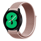 By Qubix Qubix Garmin Venu 4 - 45mm - Sport Loop Nylon Bandje - Zacht Roze - Smartwatch Bandje 22mm